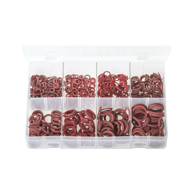 Assorted Fibre Washers Imperial 600 Pc