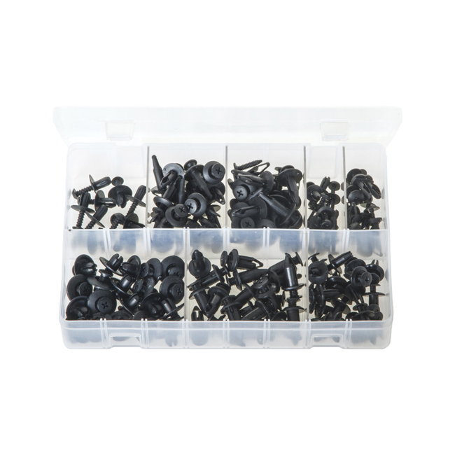 Assorted Screw-Type Push Rivets 102 Pc