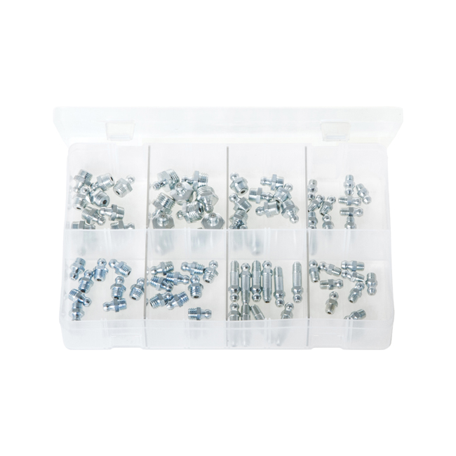 Assorted Grease Nipples Metric & 1/4 UNF 80 Pc