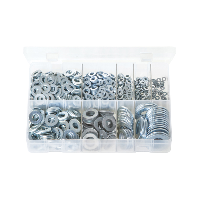 Assorted Flat Washers Form A Metric Qty 800