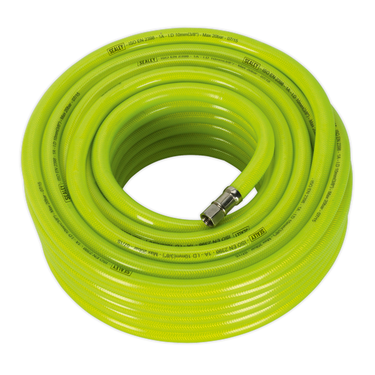 Sealey Hi-Vis Air Hose 20m x 10mm 1/4bsp Sealey Hi-Vis Air Hose 20m x 10mm 1/4bsp