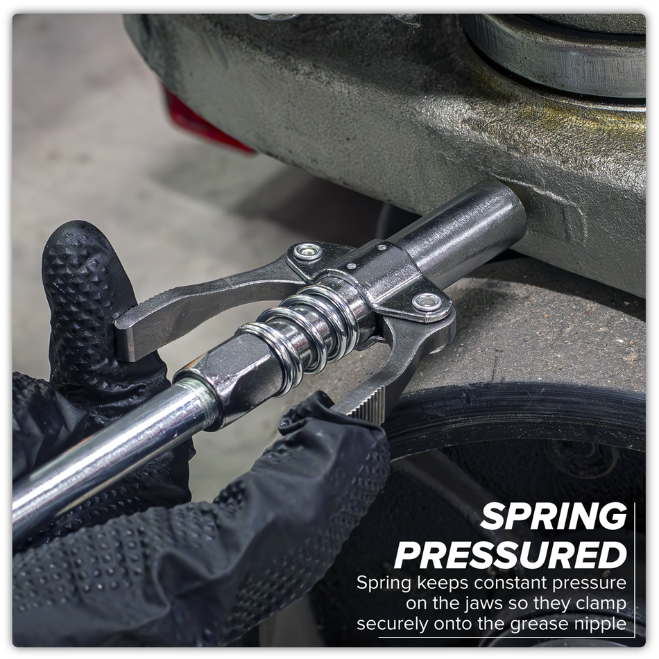 Sealey Double Handle Grease Gun Coupler Sealey Double Handle Grease Gun Coupler