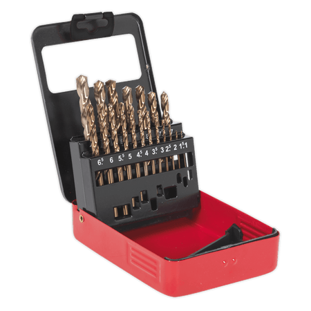 Sealey HSS Cobalt Split Point Drill Set 19pc Sealey HSS Cobalt Split Point Drill Set 19pc