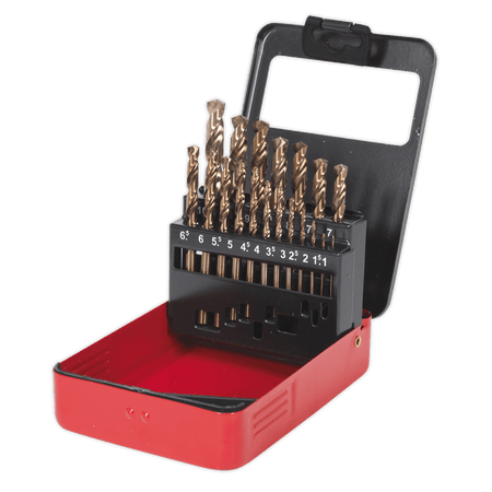 Sealey HSS Cobalt Split Point Drill Set 19pc Sealey HSS Cobalt Split Point Drill Set 19pc
