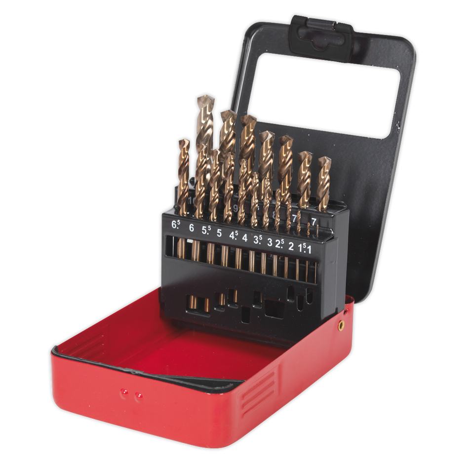 Sealey HSS Cobalt Split Point Drill Set 19pc Sealey HSS Cobalt Split Point Drill Set 19pc