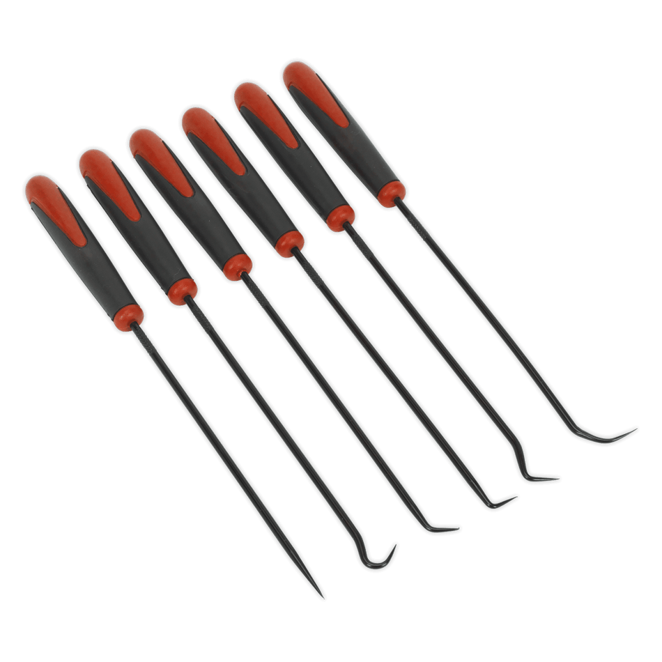 Sealey Pick & Hook Set 6pc Extra-long Sealey Pick & Hook Set 6pc Extra-long