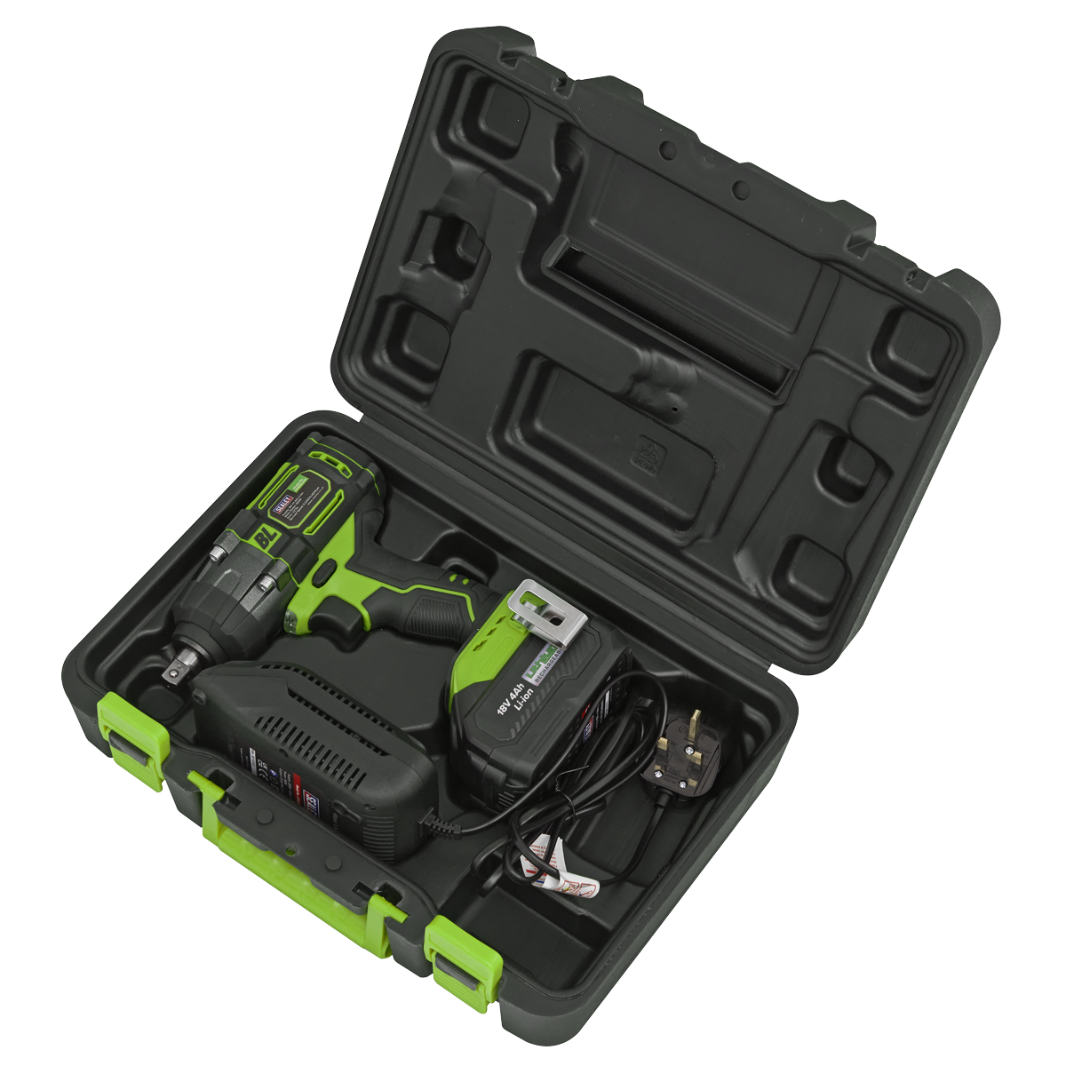 Sealey Cordless Impact Wrench 18V 4Ah 1/2"dr Sealey Cordless Impact Wrench 18V 4Ah 1/2"dr