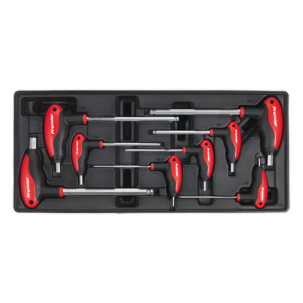 Tool Tray with T-Handle Ball End Hex Key Set 8pc Tool Tray with T-Handle Ball End Hex Key Set 8pc