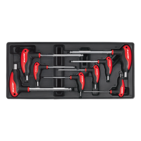 Tool Tray with T-Handle Ball End Hex Key Set 8pc Tool Tray with T-Handle Ball End Hex Key Set 8pc