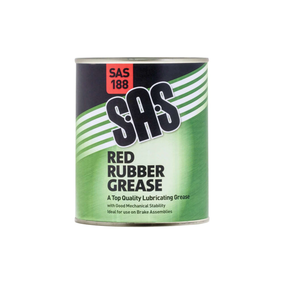 S.A.S Red Rubber Grease Tin 500g S.A.S Red Rubber Grease Tin 500g