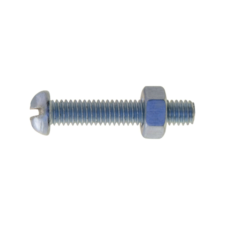 Machine Screws Pan Slot W/Nut 2BA x 1 Machine Screws Pan Slot W/Nut 2BA x 1