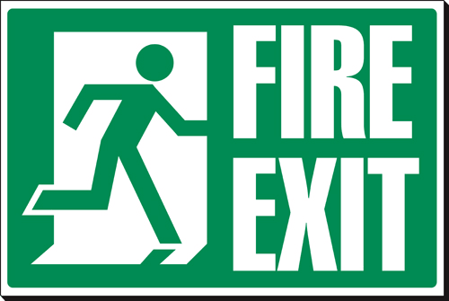 Fire Exit 240 x 360mm Sign Fire Exit 240 x 360mm Sign