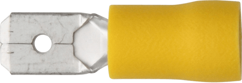 Terminals Yellow Push-On Male 6.3mm Terminals Yellow Push-On Male 6.3mm