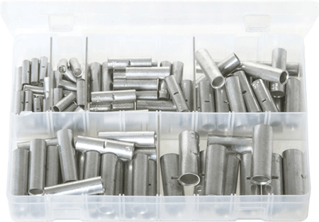 Assorted Copper Tube Butt Connectors - 110 pieces Assorted Copper Tube Butt Connectors - 110 pieces