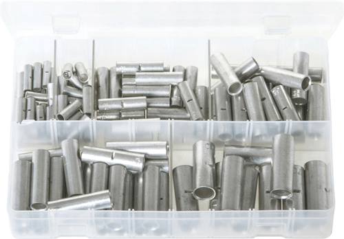 Assorted Copper Tube Butt Connectors - 110 pieces Assorted Copper Tube Butt Connectors - 110 pieces