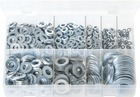 ASS. WASHERS FLAT FORM A M5-M16 ZINC ASS. WASHERS FLAT FORM A M5-M16 ZINC