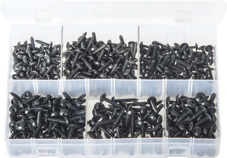 Assorted Self-Tappers Black Flanged Torx 450 Pc Assorted Self-Tappers Black Flanged Torx 450 Pc