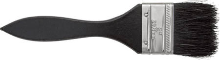 Close-up of a paint brush from the Assorted Paint Brush Set with a phosphate finish.