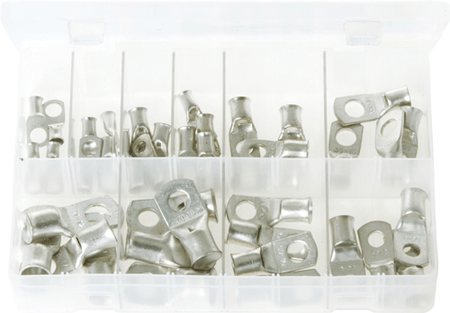 Assorted Copper Tube Terminals - 40pc Box Assorted Copper Tube Terminals 40pc Box | Electrical Connector Kit