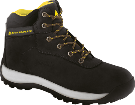 DELTAPLUS Leather Hiker Safety Boots Black 8 DELTAPLUS Leather Hiker Safety Boots Black 8