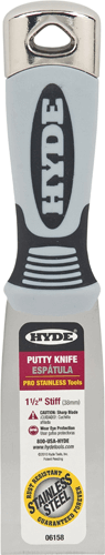 HYDE Scraper Soft Grip Stiff Blade 1.5" HYDE Scraper Soft Grip Stiff Blade 1.5"