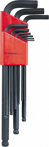 BONDHUS Hex Key Set Ball/Hex Metric BONDHUS Hex Key Set Ball/Hex Metric