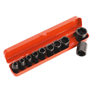 Impact Socket Set 10pc 1/2"Sq Drive Metric Impact Socket Set 10pc 1/2"Sq Drive Metric