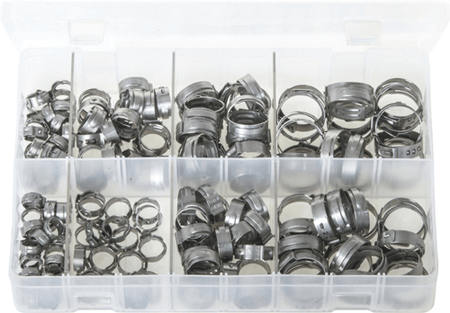 Assorted O-Clips Single Ear 160 Pc Assorted O-Clips Single Ear 160 Pc
