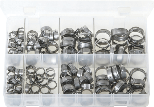Assorted O-Clips Single Ear 160 Pc Assorted O-Clips Single Ear 160 Pc