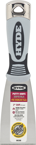 HYDE Scraper Soft Grip Stiff Blade 2" HYDE Scraper Soft Grip Stiff Blade 2"