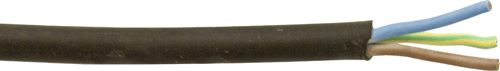 Mains Cable 3-core TRS Black 10amp Mains Cable 3-core TRS Black 10amp