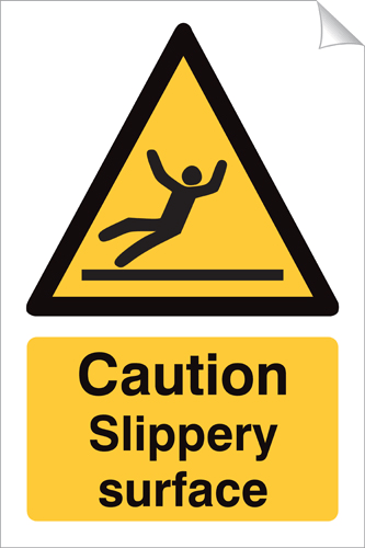 Caution Slippery Surface 240 x 360mm Sticker Caution Slippery Surface 240 x 360mm Sticker – Safety Alert!