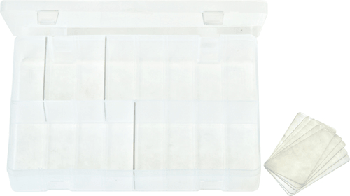 Flipbox with 8 Dividers Flipbox with 8 Dividers: Perfect for Organizing Small Parts