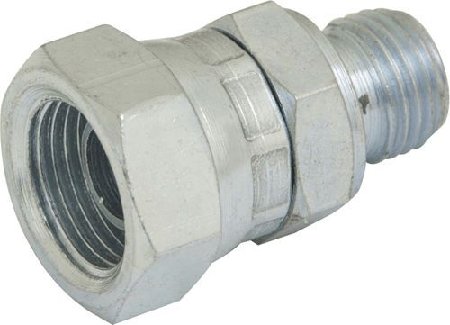 Hydraulic BSPP Swivel Adaptor M : F 1/2" : 1/2" Hydraulic BSPP Swivel Adaptor M : F 1/2" : 1/2"
