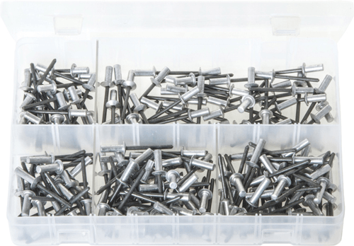 Assorted Rivets Sealed Aluminium 200 Pc Assorted Rivets Sealed Aluminium 200 Pc