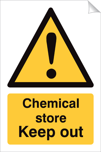 Chemical Store Keep Out 240 x 360mm Sticker Chemical Store Keep Out 240 x 360mm Sticker - Safety First!