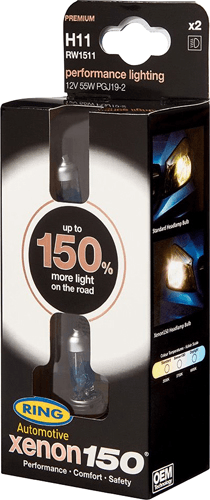 RING 'Xenon150' Bulbs H1 12V 55W P14.5s RING 'Xenon150' Bulbs H1 12V 55W P14.5s
