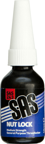 S.A.S Nut Lock Medium Strength 10ml-Multipack(12) S.A.S Nut Lock Medium Strength 10ml-Multipack(12)