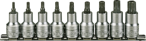 TENG Torx Bit Skt Set 1/2 Dr T20-60 9-pce TENG Torx Bit Skt Set 1/2 Dr T20-60 9-pce
