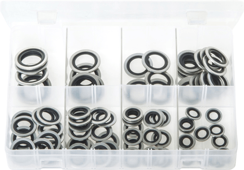Assorted DOWTY SEALS METRIC 10-24MM (Box of 90) Assorted DOWTY SEALS METRIC 10-24MM (Box of 90)