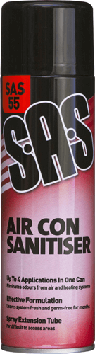 S.A.S Air Con Sanitiser 500ml S.A.S Air Con Sanitiser 500ml - Eliminate Odours & Bacteria
