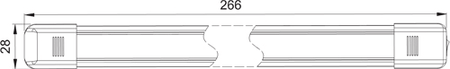 LED 266mm 3W Interior Lamp 12/24V LED 266mm 3W Interior Lamp 12/24V