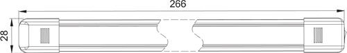 LED 266mm 3W Interior Lamp 12/24V LED 266mm 3W Interior Lamp 12/24V