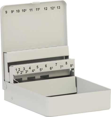 Metal Dispenser for 25 Piece Drill Set Metal Dispenser for 25 Piece Drill Set