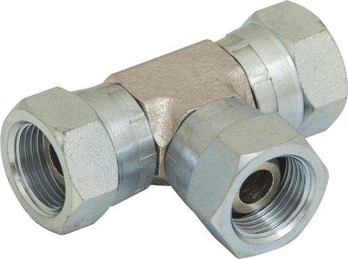 Hydraulic BSPP Equal Tee - Female 3/8" Hydraulic BSPP Equal Tee - Female 3/8"