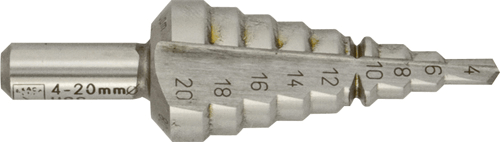 HSS Step Drill 20-30mm x 1mm HSS Step Drill 20-30mm x 1mm