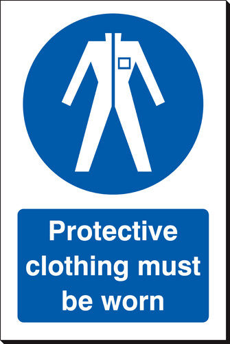 Protective Clothing Must Be Worn 240 x 360 Sign Protective Clothing Must Be Worn 240 x 360 Sign