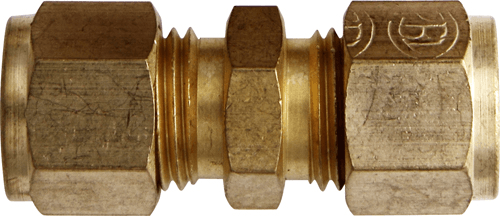 Tube Couplings Brass w/Stp Olives 5/16" Tube Couplings Brass w/Stp Olives 5/16"