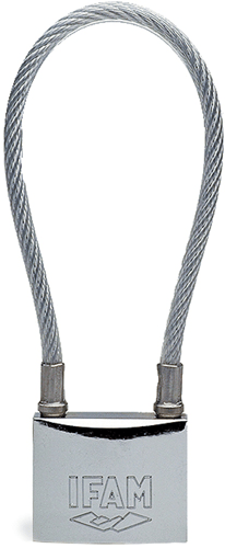 IFAM Stainless Steel Padlock 50mm Cabled IFAM Stainless Steel Padlock 50mm Cabled