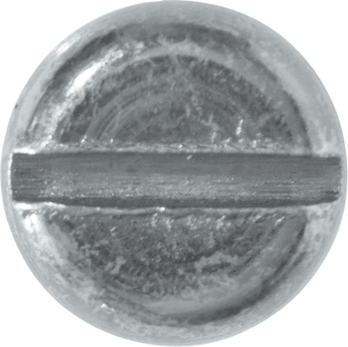 Assorted Machine Screws Nuts & Washers Metric - Close-up of a metallic screw head.